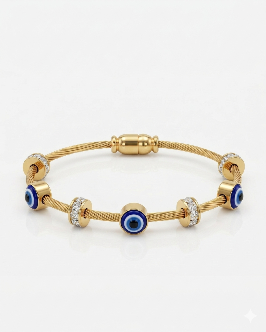 Divine Protection Evil Eye Bangle