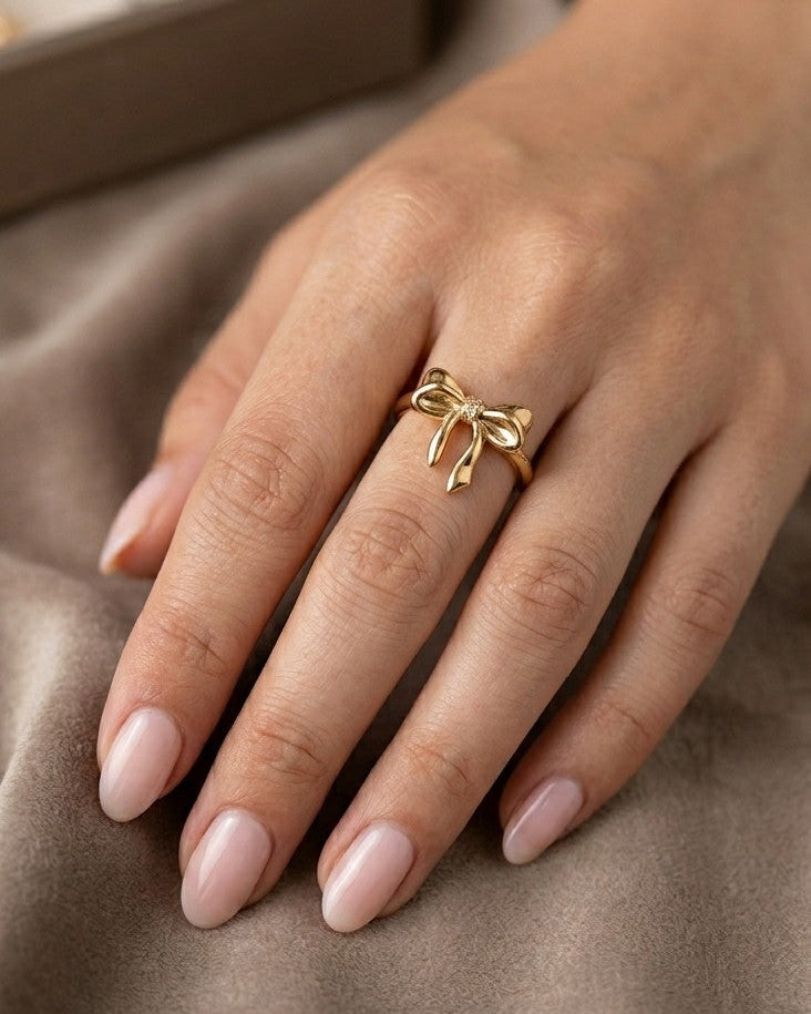 Golden Bow Ring