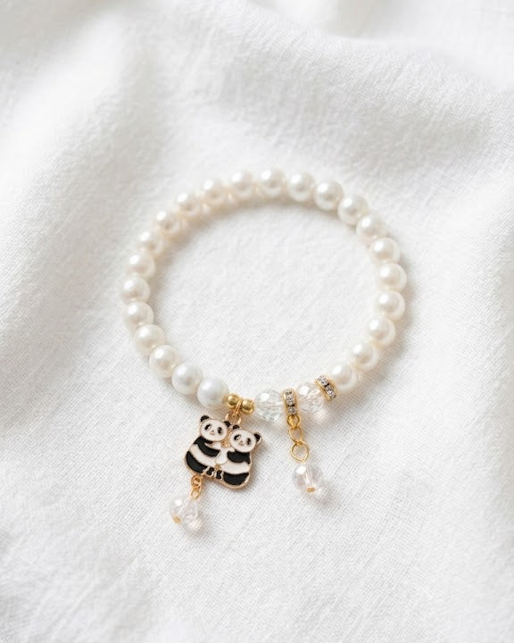 Twin Panda Charm Bracelet