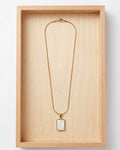 Carrara Marble Gold Pendant