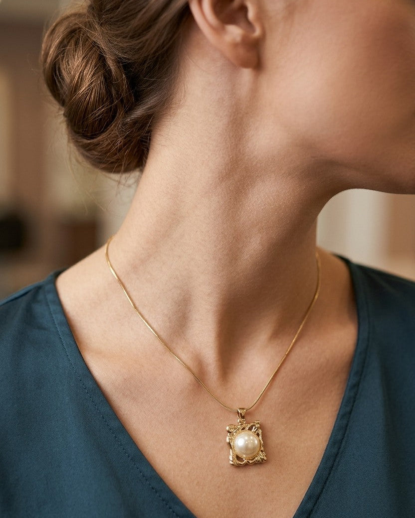 Vintage Victorian Pearl Necklace