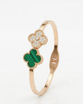 Eternal Green Clover Pave Bracelet