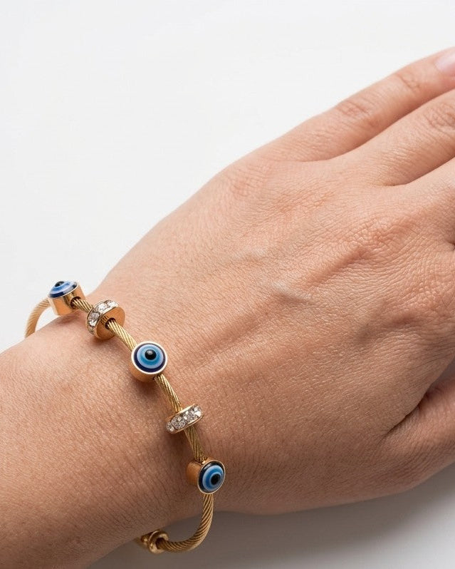 Divine Protection Evil Eye Bangle