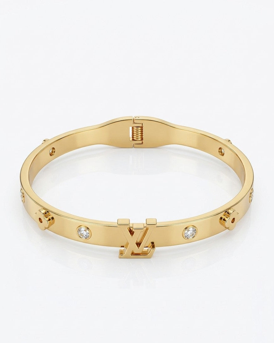 Golden Icon Statement Bracelet