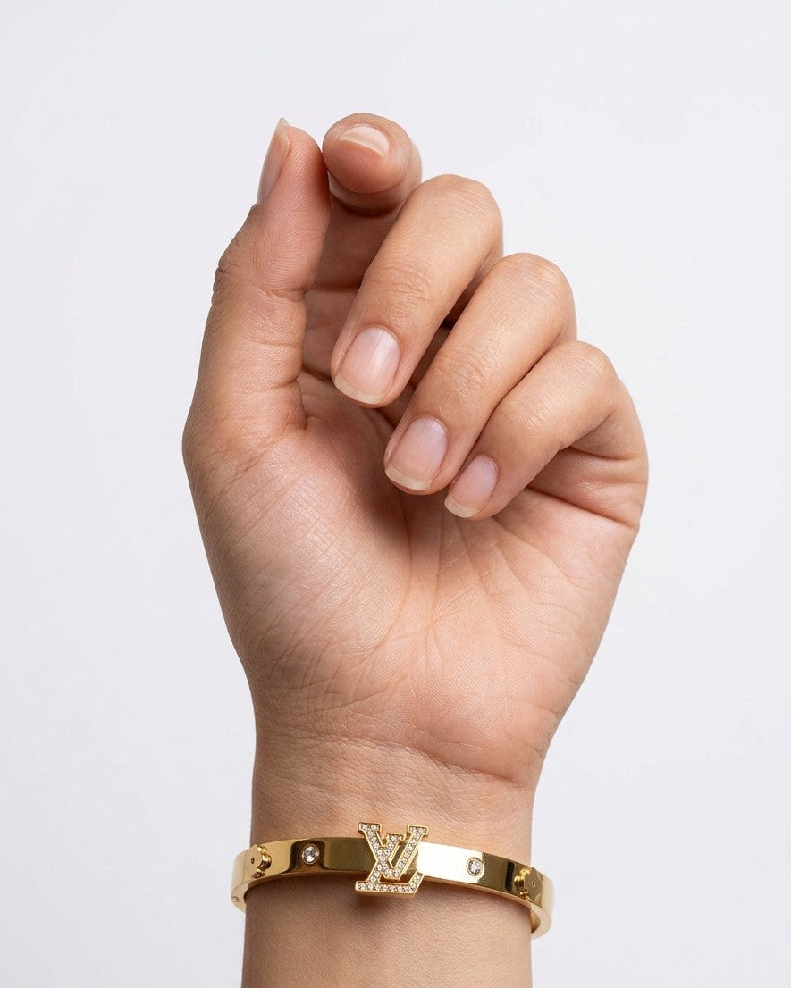 Golden Icon Statement Bracelet