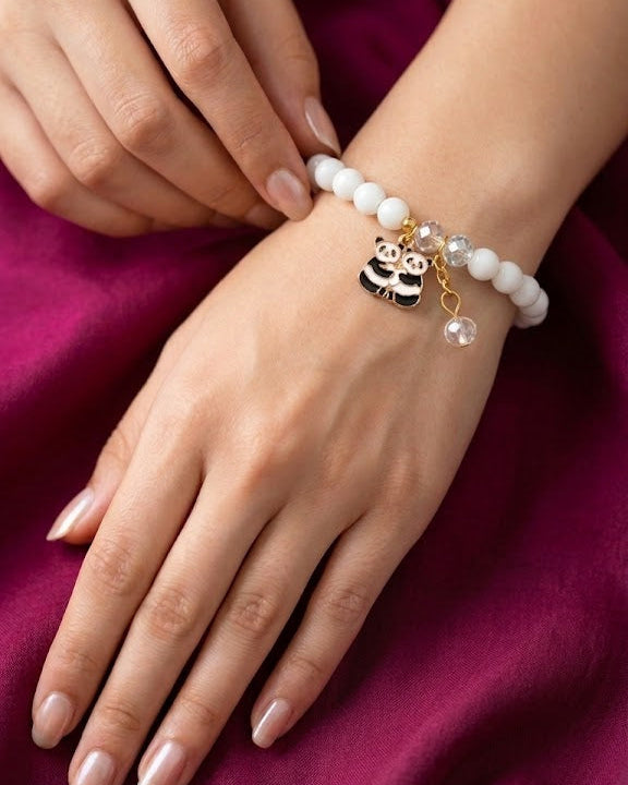 Twin Panda Charm Bracelet